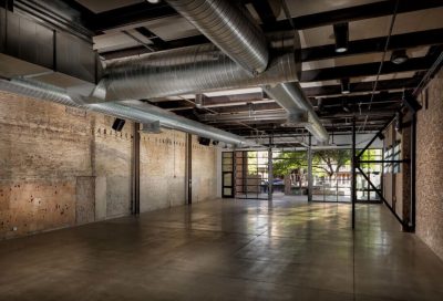 empty interior view back to front of the 800 congress event space